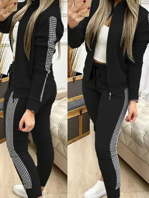 CITSLX 2024 Women Two Piece Set Outfits Autumn Women's Tracksuit Zipper Top Pants Casual Sport Suit Winter 2 Piece Woman Set