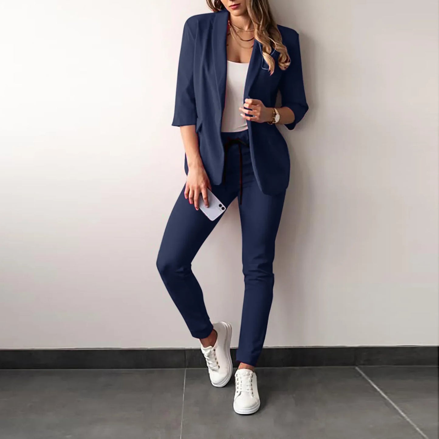 CITSLX 2024 Women's Suit Sets 2-piece Jacket + Pants Spring Autumn Slim Fit Formal Office Women Long Sleeve Blazer Sets Clothing Sets