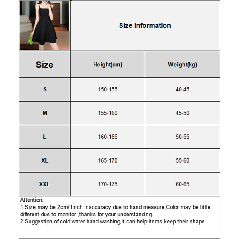 CITSLX 〔CC88〕French Fashion Strappy Halter Dress Temperament Solid Color Adjustable Shoulder Strap Square Collar A-line Dress