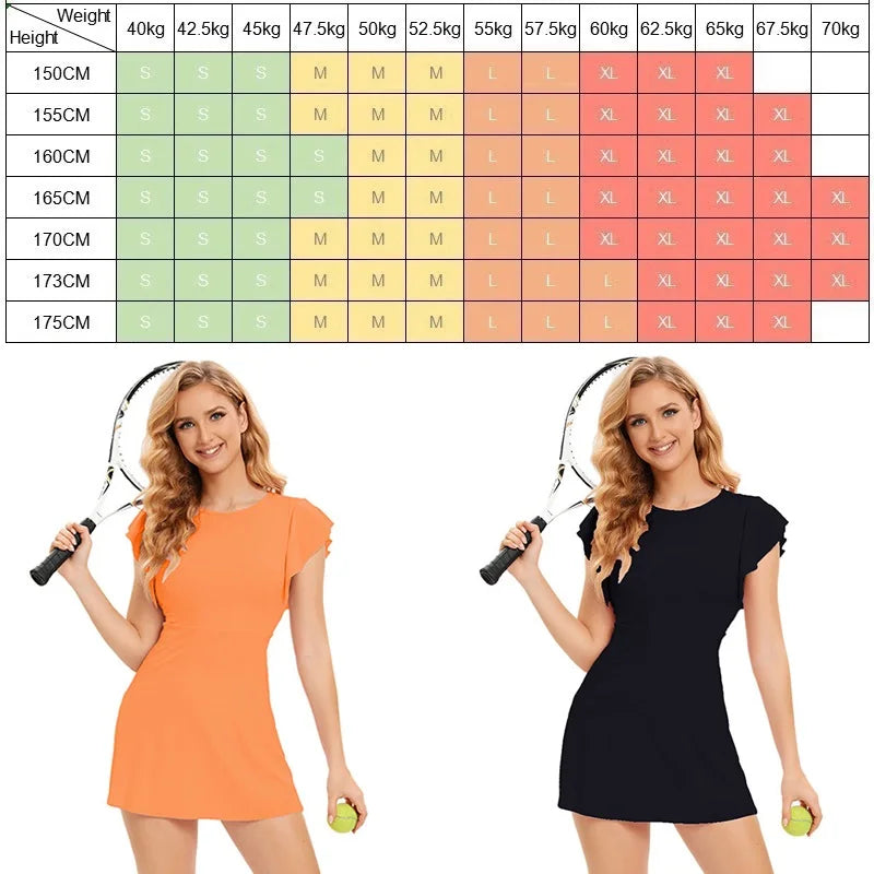 CITSLX Cloud Rise Golf Tennis Dress Sports Pocket Shorts Gym HOT Girl Workout One Piece Yoga Suit Women Running Outdoor Fitness Dresses