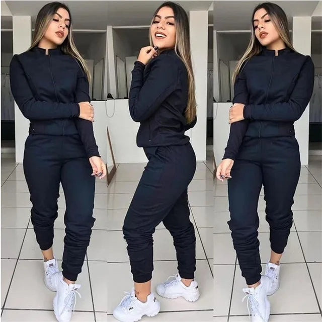 CITSLX Joggers Women Set Fashion Women Tracksuit 2 Piece Sweat Suit For Sportwear Sport Gym Set Two Piece Set Winter Matching Set 2024