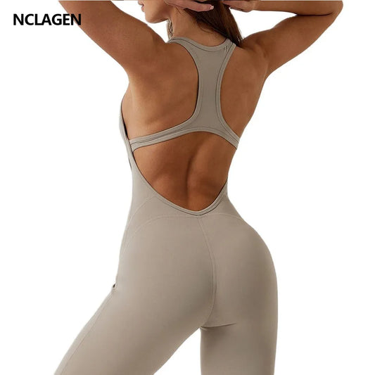 CITSLX NCLAGEN GYM Romper Backless Set Fitness Bodysuit Siamese Sportswear Women Jumpsuit Buttery-Soft One-piece Playsuit Yoga Suit