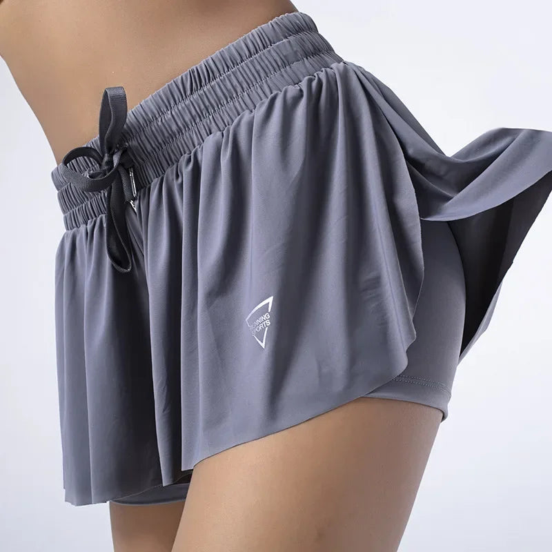 CITSLX New Women Shorts Skirts High Waist Breathable Sweat Shorts Summer Security Pants Woman Sports Skirts Gym Yoga Shorts Sportswear