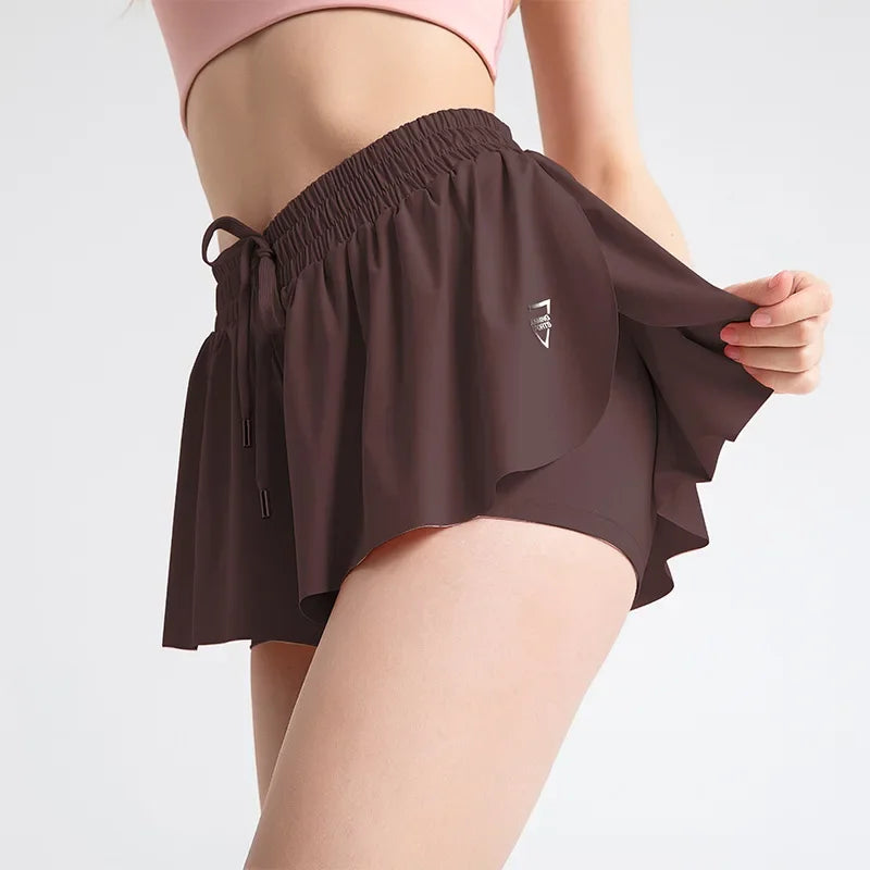 CITSLX New Women Shorts Skirts High Waist Breathable Sweat Shorts Summer Security Pants Woman Sports Skirts Gym Yoga Shorts Sportswear