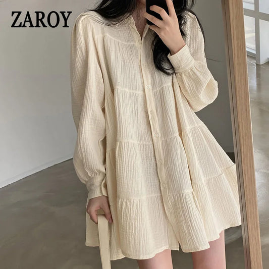 CITSLX PLAZSON Blouses camisas blusa mujer moda Long Sleeve Blouse Spring Vintage Female Elegant Casual French Shirts Women Clothes