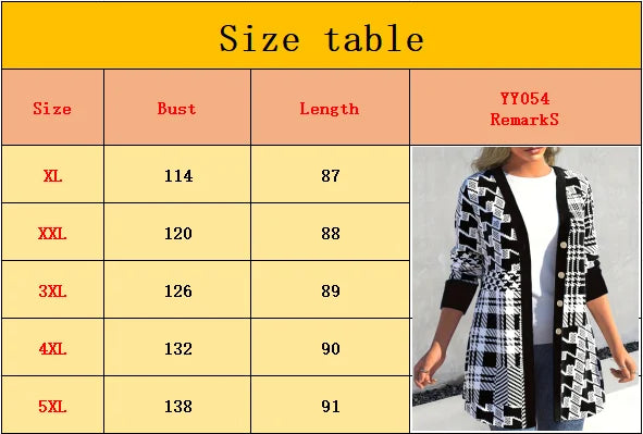 CITSLX Plus-size spring and summer new women's casual fashion cardigan long-sleeved jacket, plus-size women's clothing