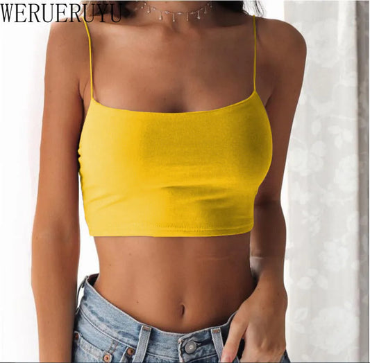 CITSLX Sexy Sleeveless Vest Corset Crop Top Women Aesthetic Clothing Summer Y2k Streetwear White Black Yellow Red Tank Top for Womens