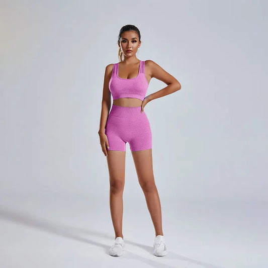 CITSLX Summer Europe and the United States yoga suit women running sports fitness training two-piece set