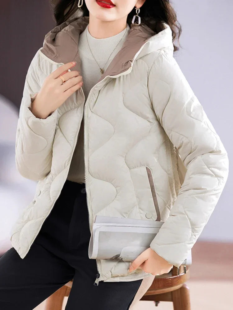 CITSLX Winter Jacket WomenOuterwear Korean Clothes Women Coat Hooded Cotton Parkas Harajuku Ladies Quilted Coat Streetwear