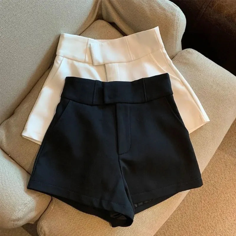 CITSLX Women Shorts Mooyufon Black Shorts Women Harajuku Elegance High Waisted Shorts A Line Slim Casual Hot Girl Straight Pants Sexy