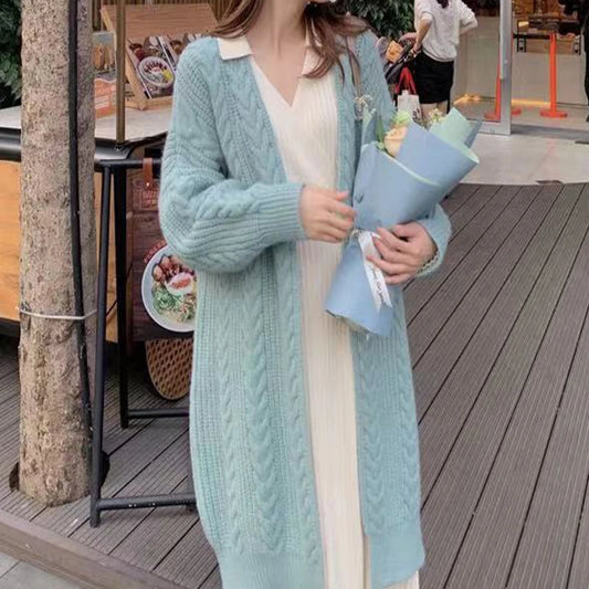 CITSLX Women Sweater Cardigans Autumn Winter Knitted Jackets Korean Loose Oversized Long Sleeve Elegance Sweet Casual Coats New Basics