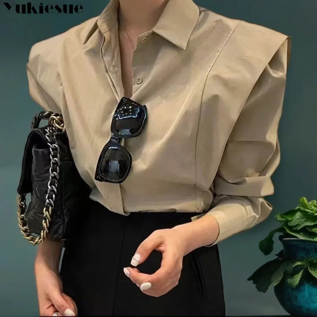 CITSLX Women's Shirt Autumn 2024 New Chic Long-Sleeve Loose Blouses Street Elegant Tops Shirt OL office women blouses and tops shirts