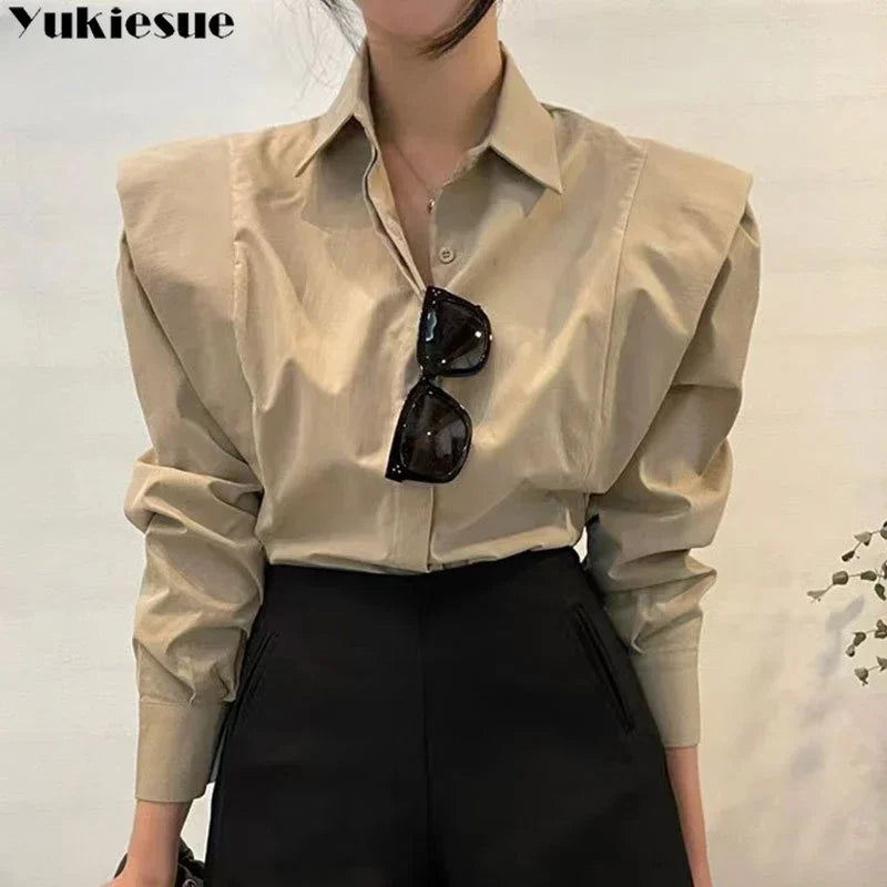 CITSLX Women's Shirt Autumn 2024 New Chic Long-Sleeve Loose Blouses Street Elegant Tops Shirt OL office women blouses and tops shirts