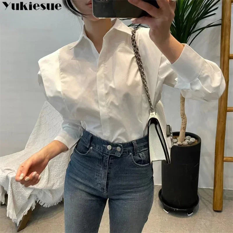 CITSLX Women's Shirt Autumn 2024 New Chic Long-Sleeve Loose Blouses Street Elegant Tops Shirt OL office women blouses and tops shirts