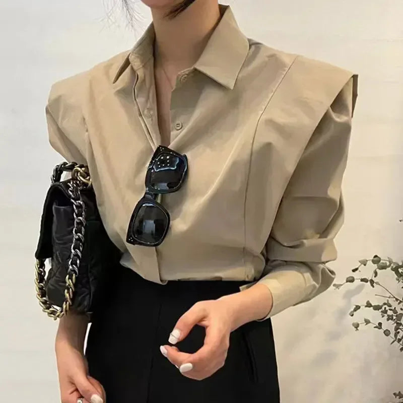 CITSLX Women's Shirt Autumn 2024 New Chic Long-Sleeve Loose Blouses Street Elegant Tops Shirt OL office women blouses and tops shirts